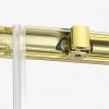 NEW TRENDY Kabina prysznicowa przyścienna PRIME LIGHT GOLD 120x70x200 K-1108/K-1136